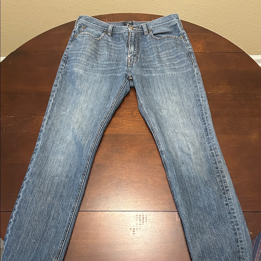 J. Crew Men's Straight Blue Jeans